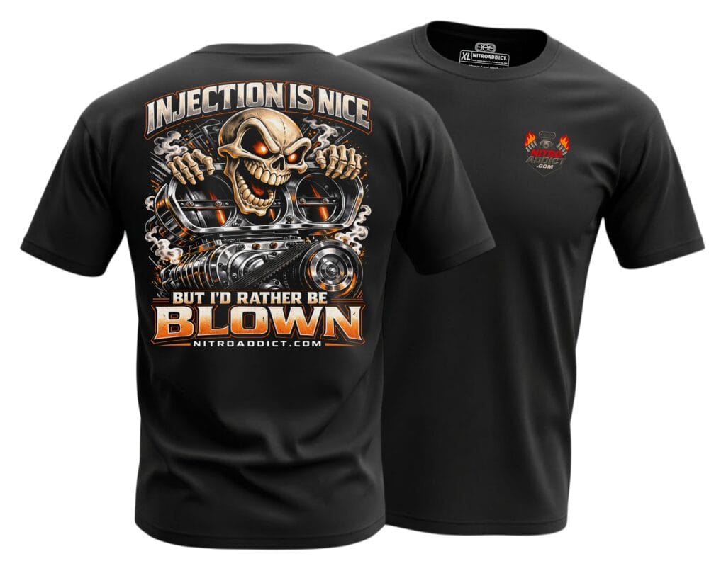 Injection is nice, but I'd rather be blown drag racing t shirt